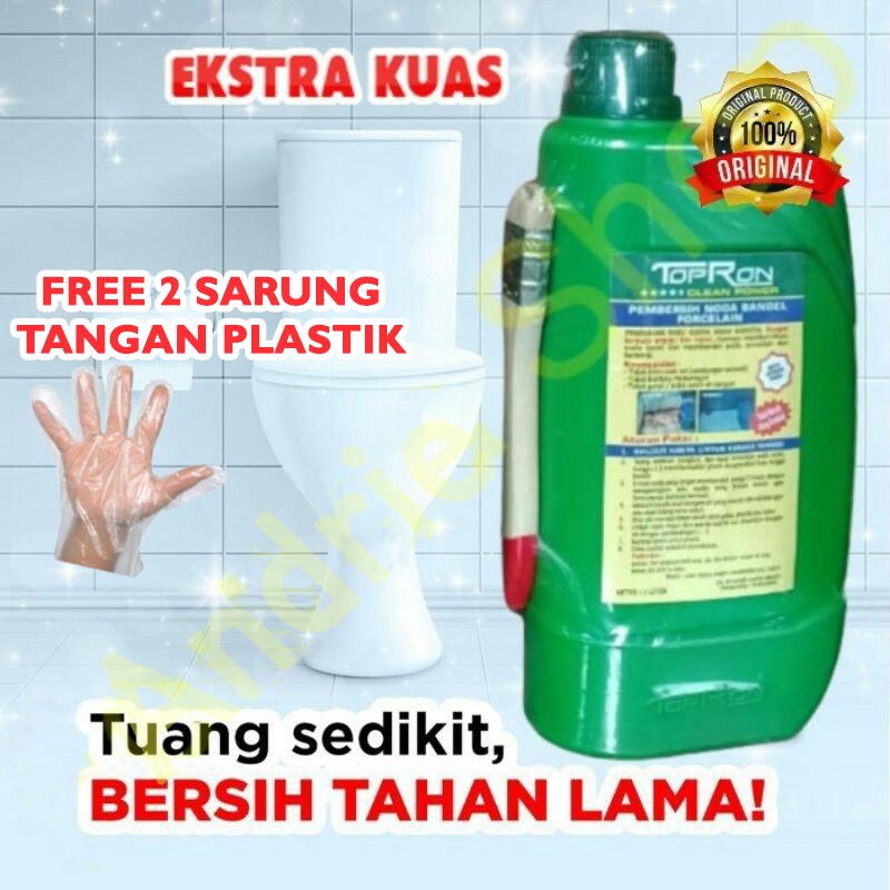 TOPRON CLEAN POWER 1 Liter Pembersih Keramik, Noda Bandel dan Porcelain 100% ORIGINAL