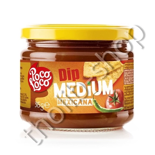 

Poco loco salsa dip medium mexicana 315 gram