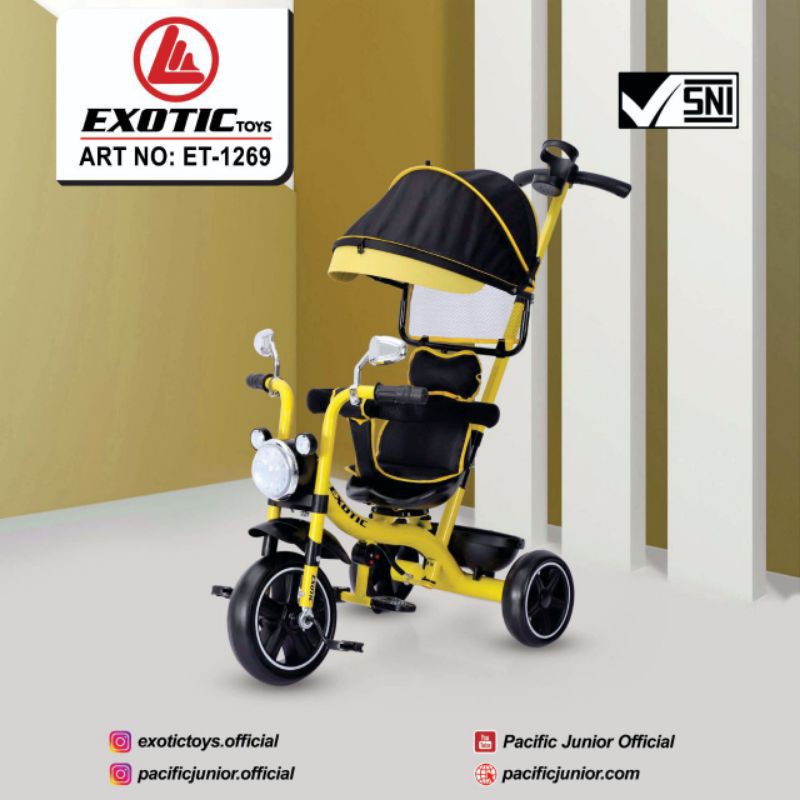 Sepeda Anak Roda tiga EXOTIC 1269/bisa Dua hadap