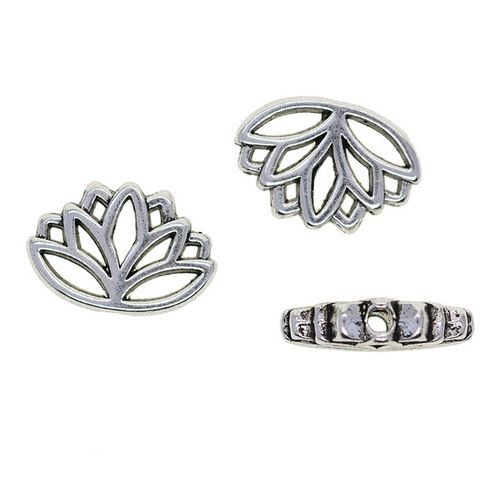 Lotus Shape Hollow Spacer Charms - Spacer Lubang Bentuk Lotus (20pcs)