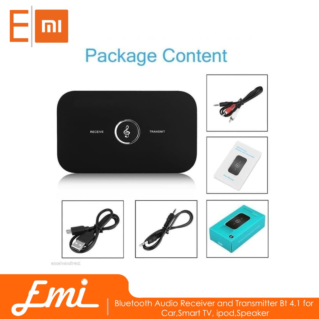 B6 2 in 1 Wireless Bluetooth Transmitter &amp; Receiver A2DP Audio Adapter By EMI