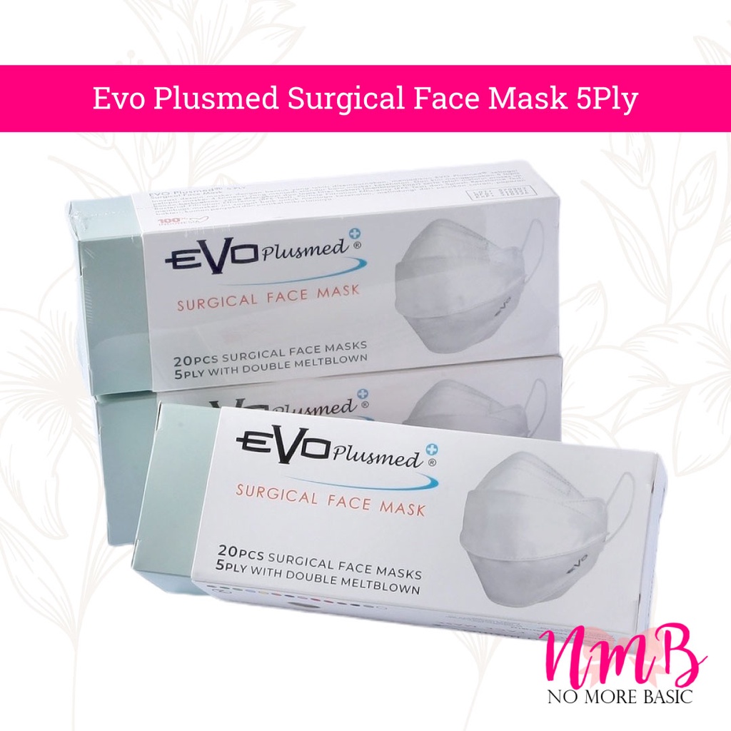Evo Plusmed Surgical Face Mask 5Ply Masker Medis
