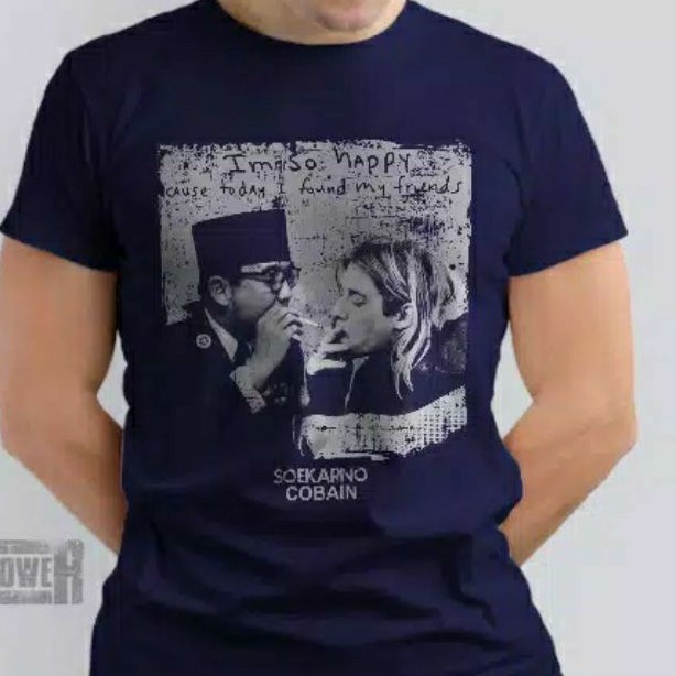 KAOS MURAH IR SOEKARNO CURT COBAIN BAND BAJU DISTRO 3D