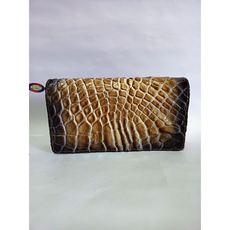 Tas wanita clutch/wristlet bag DKC kulit buaya