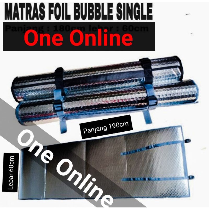 Matras Foil Matras camping Foil Alumunium Anti Slip Praktis Gulung Alas Tenda / Alas Sleeping Bag