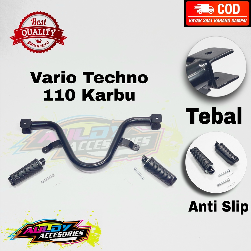 Foot Step Footstep Postep Barstep Bastep Dudukan Pijakan Kaki Depan Motor Honda Vario Techno 110 Kar