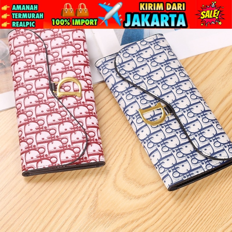 TI 3102 - DOMPET PANJANG WANITA IMPORT MURAH DOMPET BRANDED KOREA - H