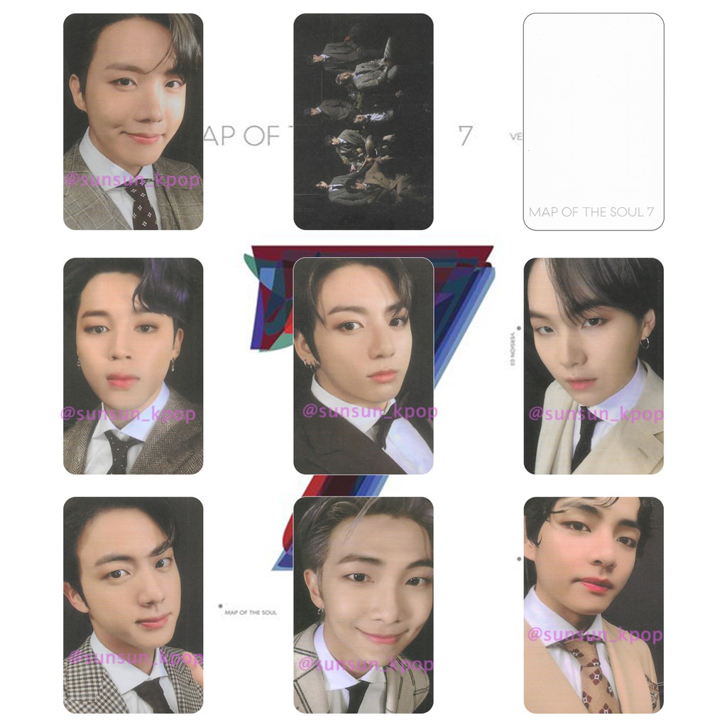 photocard bts versi bangtan 7 Versi 3 unofficial