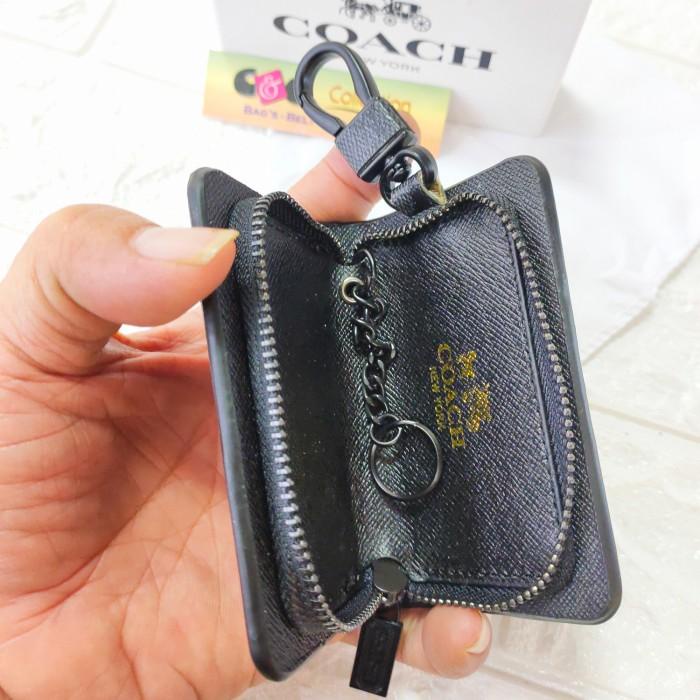 dompet kunci stnk gantungan kunci mobil COACH embos super