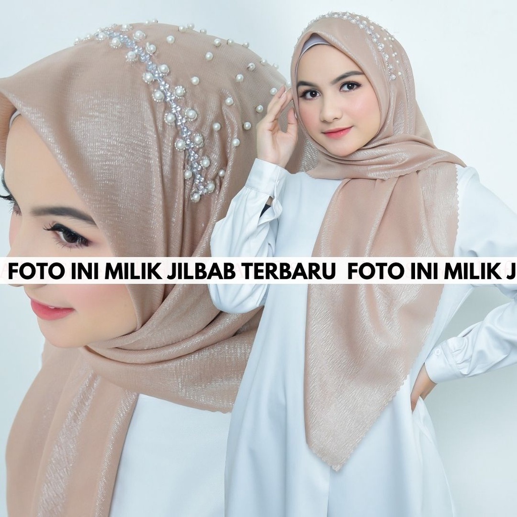 JILBAB PESTA PAYET MUTIARA KERUDUNG SEGIEMPAT PREMIUM / JILBAB TERBARU SEGI EMPAT PESTA PAYET MUTIARA TERMURAH