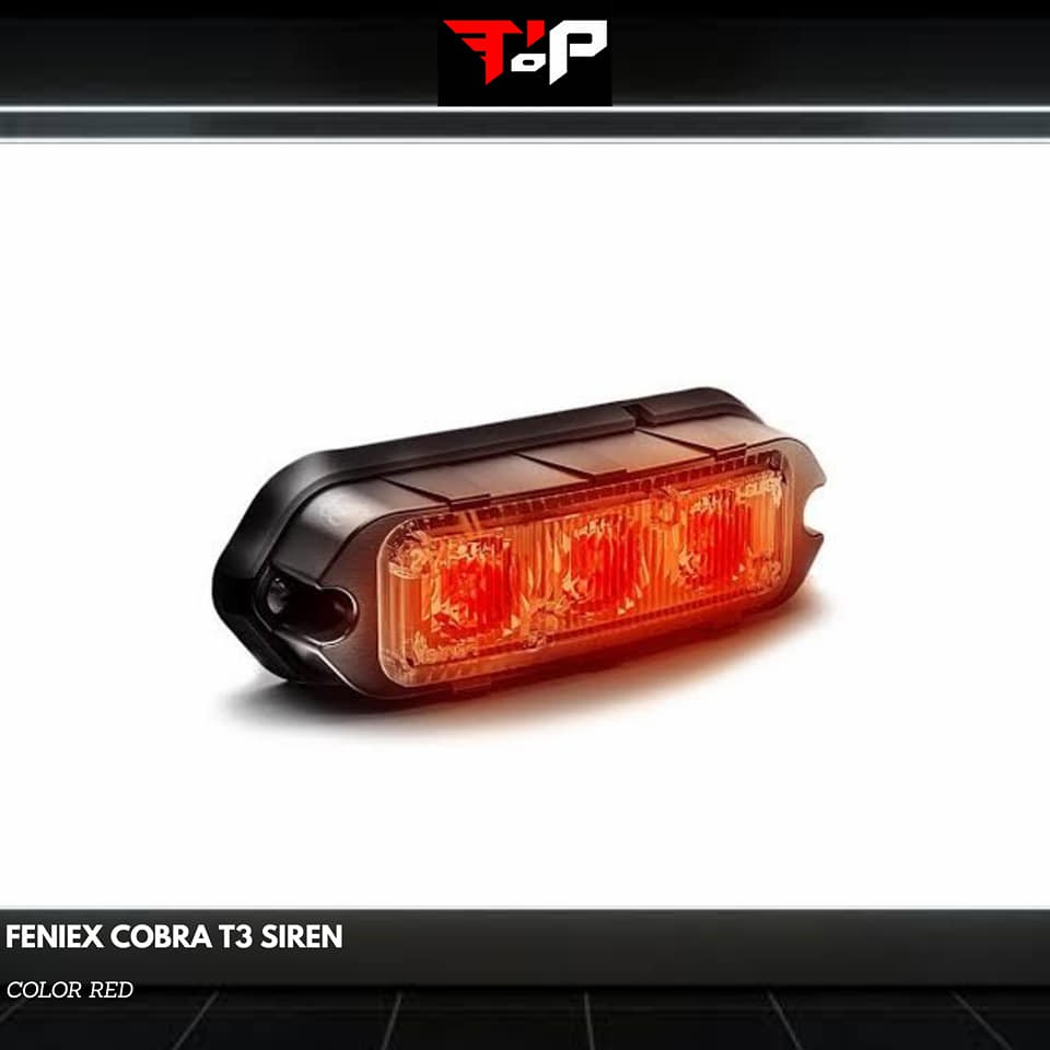 FENIEX COBRA T3 RED SIREN STROBE LAMPU STROBO