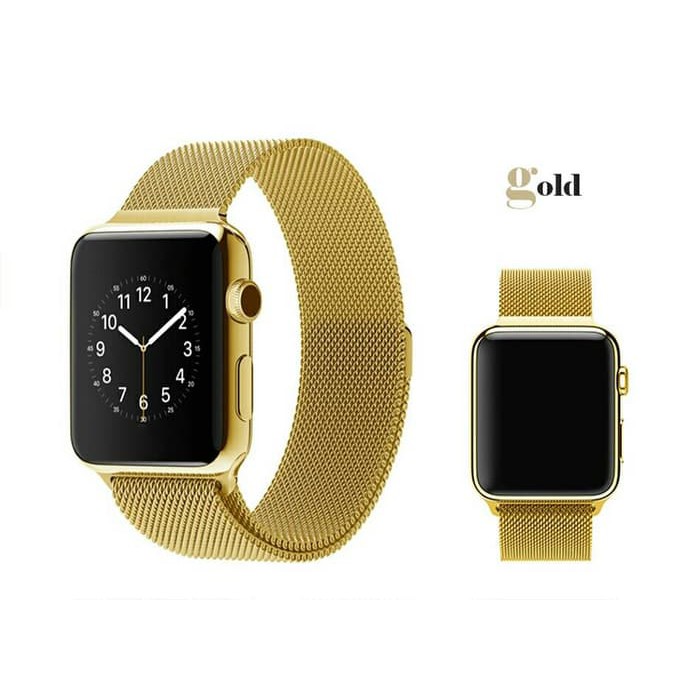 Tali Jam App Watch Milanese Loop Strap  42mm - gold