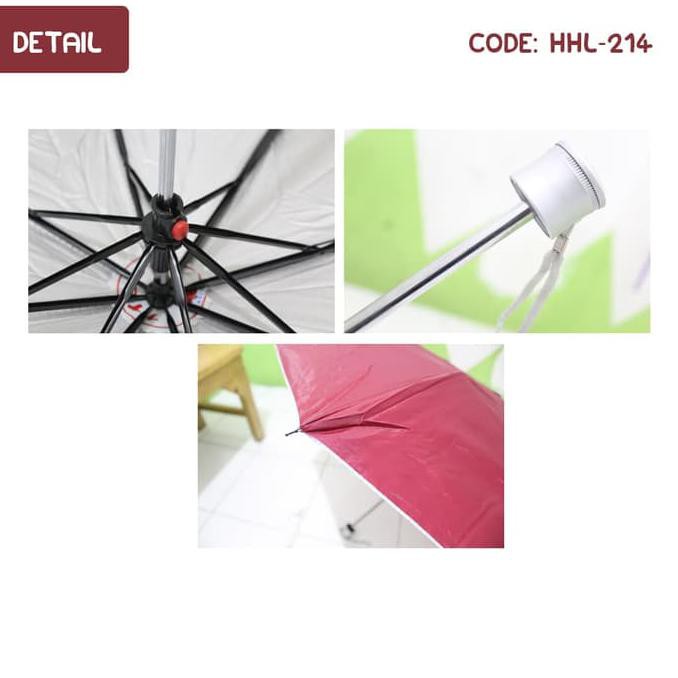 PAYUNG LIPAT 3 POLOS SAKURA CHERRY UMBRELLA (HHL-214)