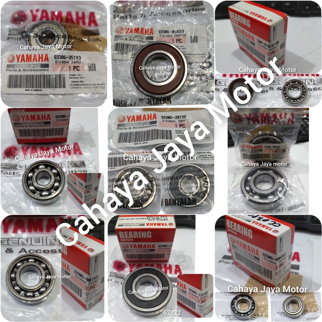 Bearing Bering Laher laker roda CVT kruk As 6001 6201 6004z 6201 6205 6301 6305 62/22 93306-201YF 93