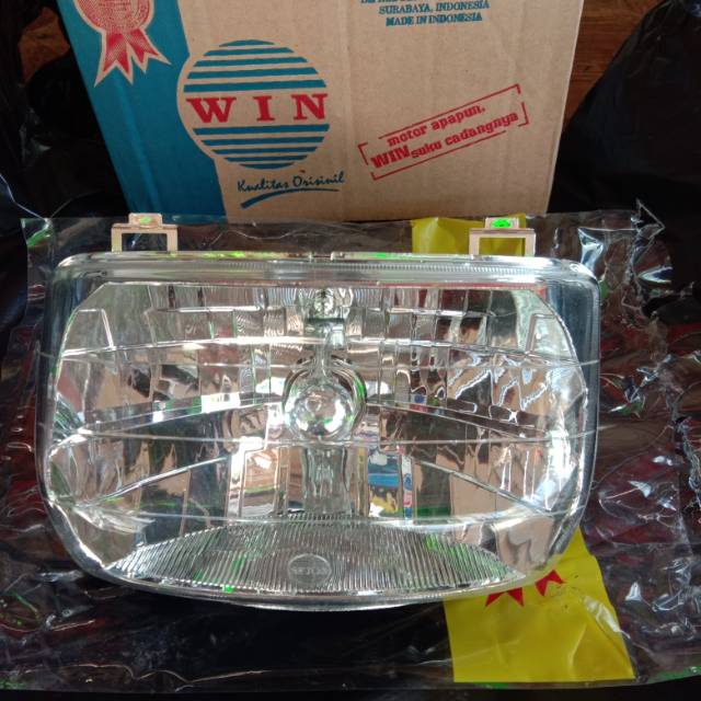 Reflektor plus mika Lampu depan honda supra x 100