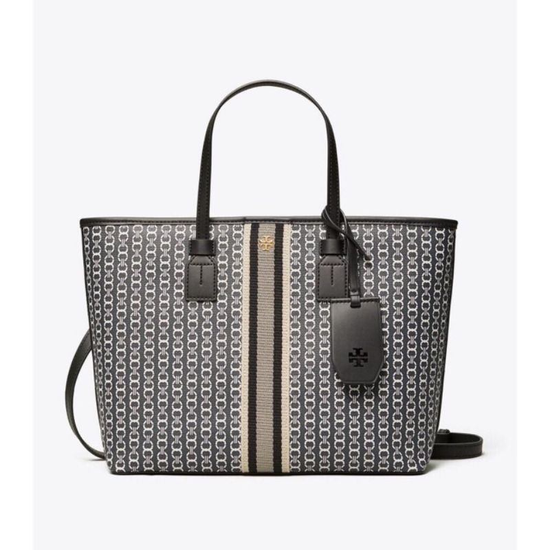 PRELOVED TORY BURCH GEMINI LINK CANVAS TOTE