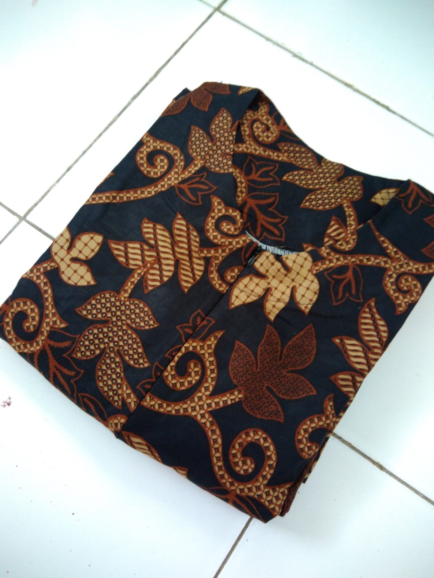 Gamis Batik Modern Motif Kembang Tabur