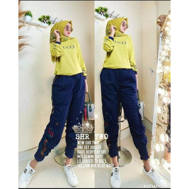 ONE SET JOGER SHR TWO BY SHR ORIGINAL BRAND