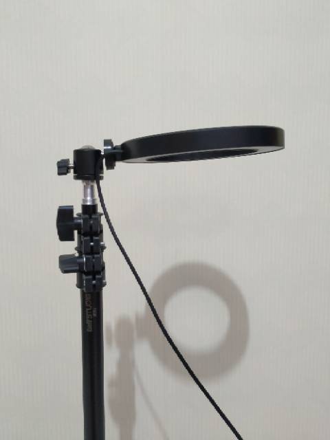 Lampu Ring Light LED Kamera 8W 6 Inch+ tripod 180cm