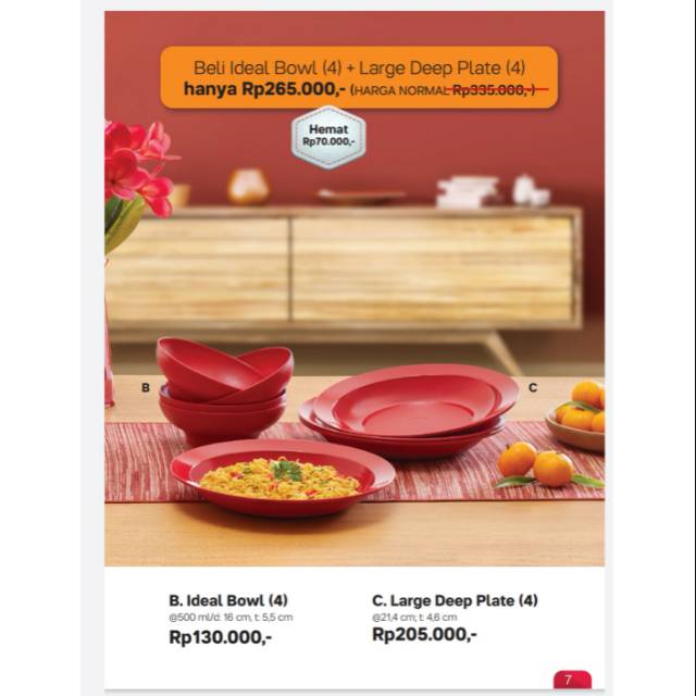 Ideal Bowl + Large Deep Plate