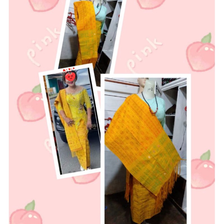 Songket piala kosong ulu torus benang 100 tarutung terbaru pengantin batak promo murah