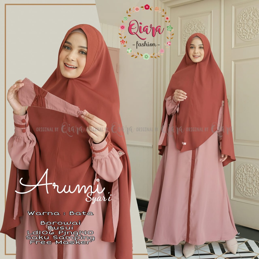 ARUMI SYARI muslim gamis original produk by qiara