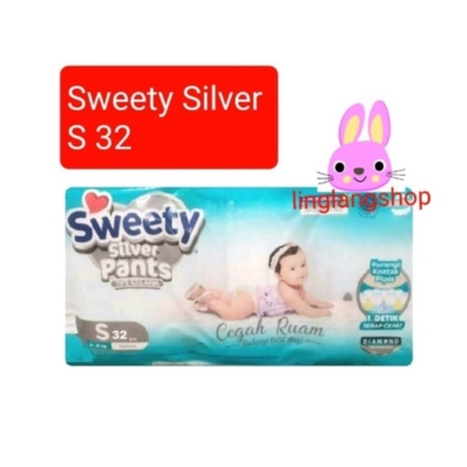 Sweety silver pants ( S32 ) popok tipe celana anak baby