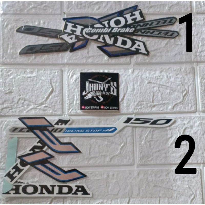 STIKER STRIPING LIS BODY MOTOR HONDA VARIO TECHNO 150 ISS TAHUN 2015-2016