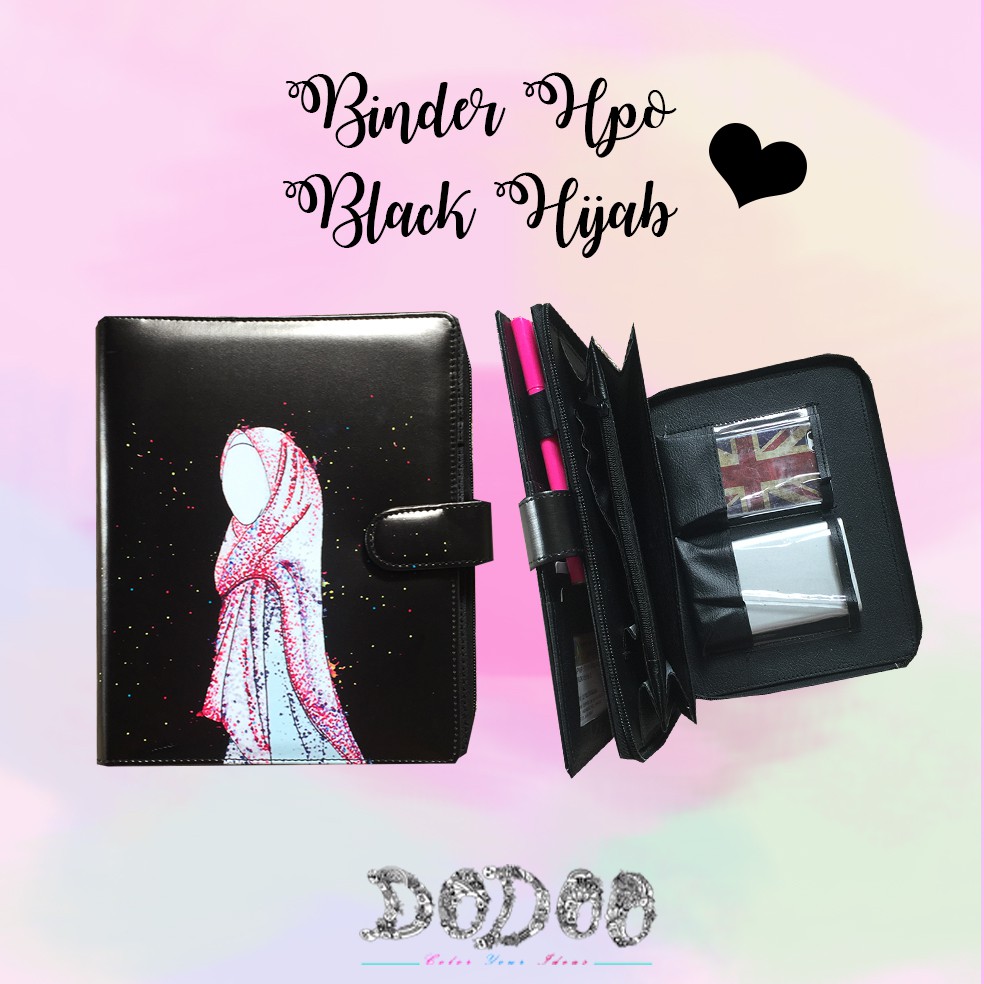 

BINDER HPO READY BLACK HIJAB by Stationary Of Dodoo