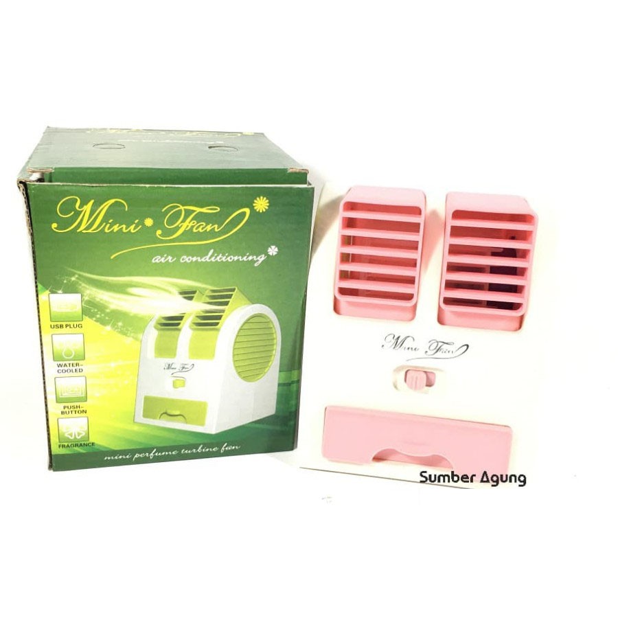 Kipas AC Double Blower Bonus Pengharum Ruangan AC Mini Portable