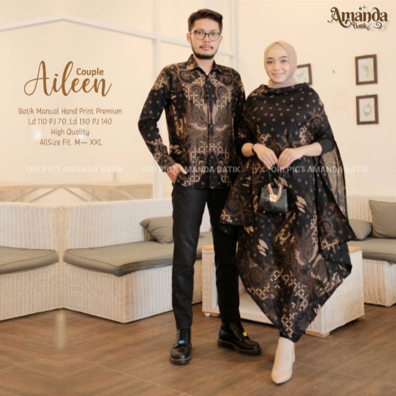 Kaftan Set Couple | Batik Manual Handprint Premium HQ | all size M-XXL