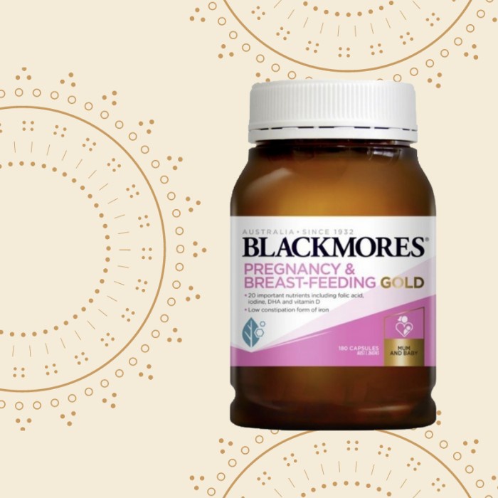 Ibu Hamil - Vitamin Ibu Hamil Dan Menyusui Blackmores Gold 180 Tablet Vitamin