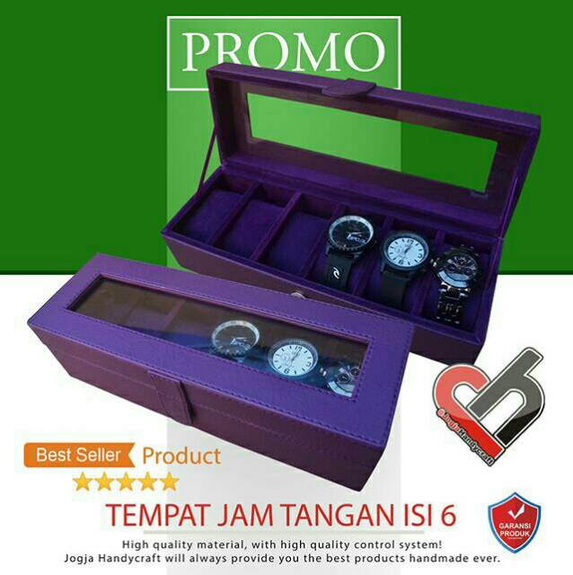 KOTAK TEMPAT JAM TANGAN ISI 6 / WATCH BOX