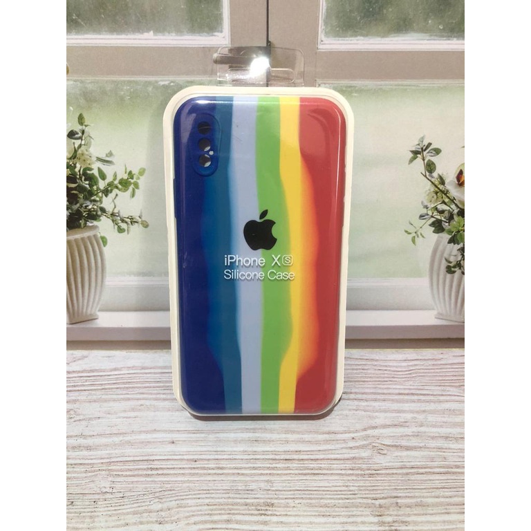 APPLE IPHONE X/XS SILIKON CASE NEW RAINBOW COVER