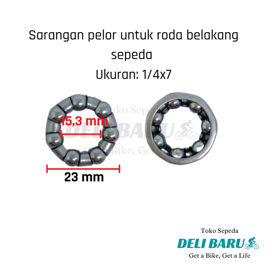 Sarangan pelor lahar roda belakang sepeda