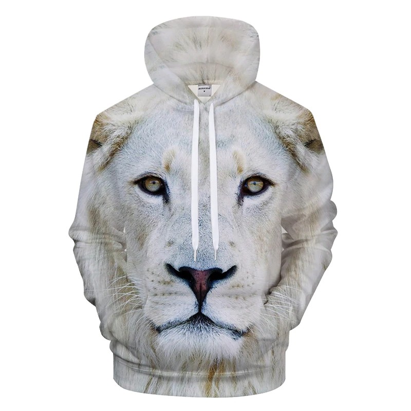 white lion hoodie