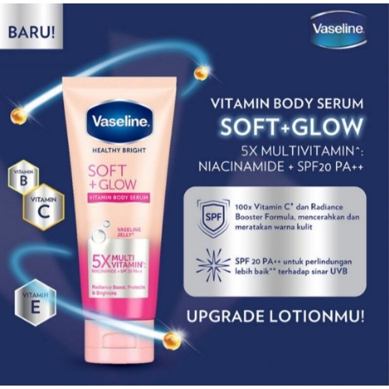 Vaseline healthy bright soft+glow 180 ml