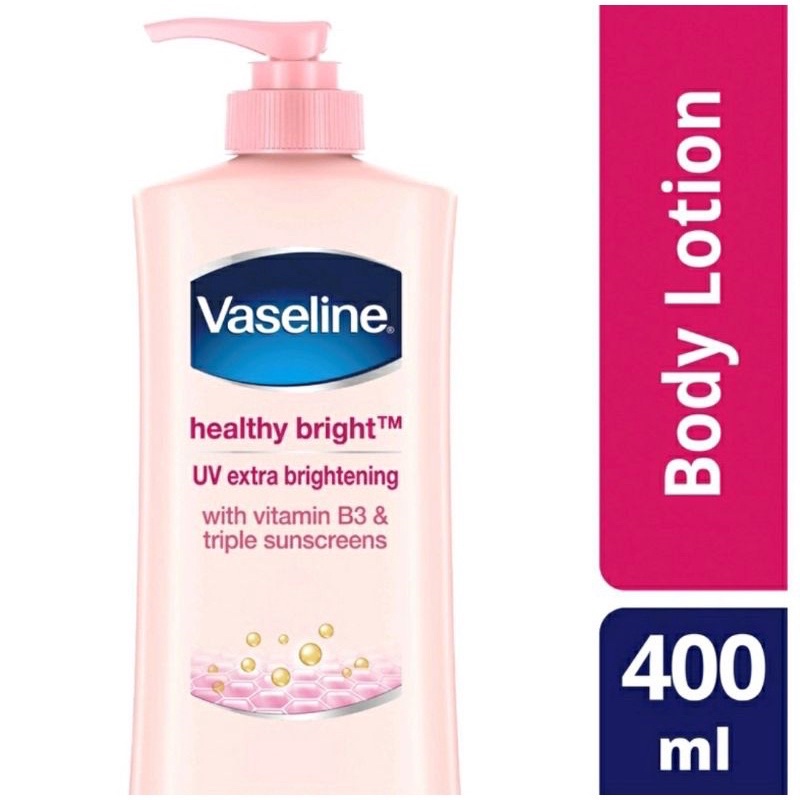 VASELINE BODY LOTION 400 ML PUMP HEALTHY BRIGHT UV EXTRA BRIGHTENING