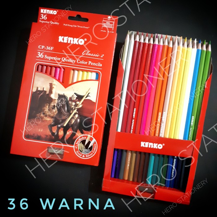 

WARNAPENSIL- PENSIL WARNA KENKO 36 WARNA CP-36F -PENSIL WARNA