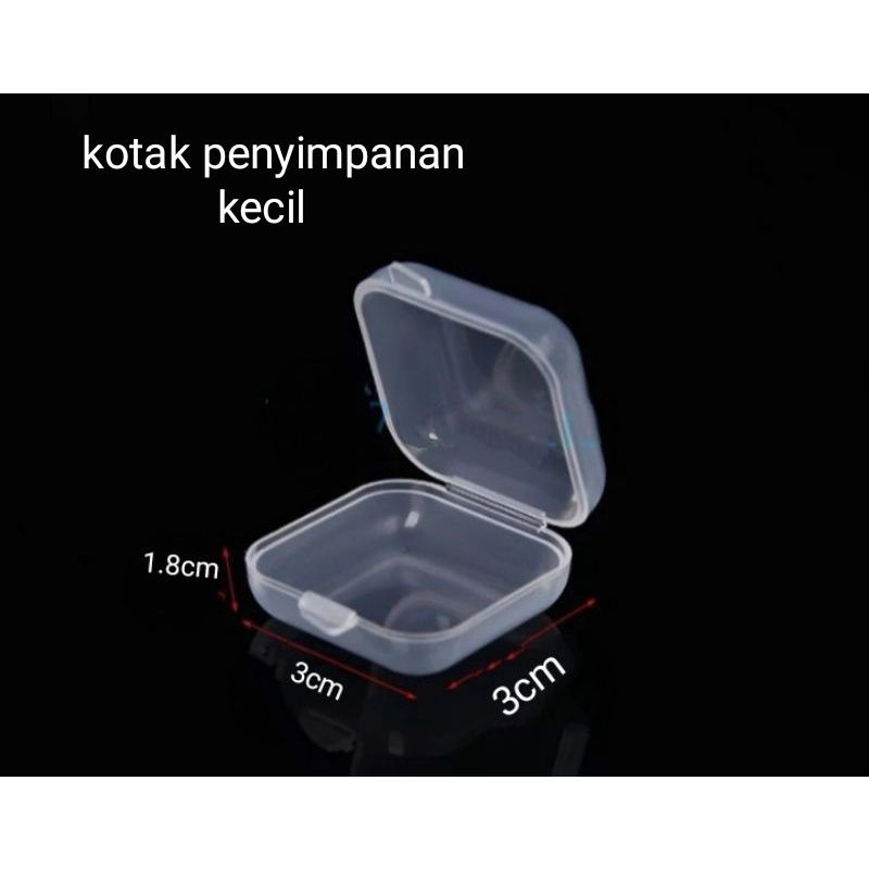 KOTAK WADAH PENYIMPANAN MINI TRANSPARANT / TEMPAT OBAT /KOTAK OBAT / KOTAK ACCESORIES KECIL Sedang