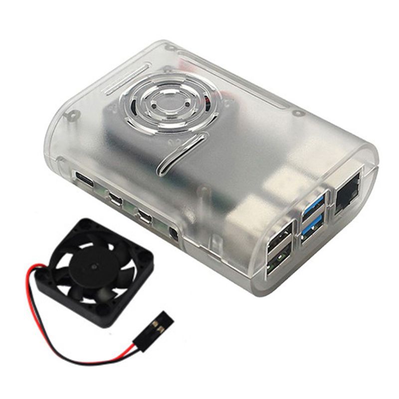 Btsg Pelindung Untuk Case Cover for Shell Enclosure with Cooling Fan Untuk Raspberry Pi