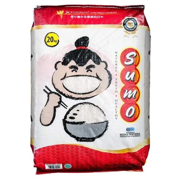 

Beras SUMO 20kg Kemasan Merah - Premium