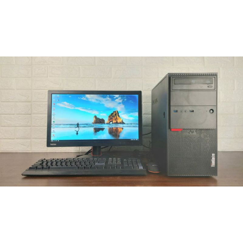 Paketan PC Lenovo M900 Core i5 Gen6 Ram 4GB DDR4 HDD 500 GB Led 20in Second Berkualitas