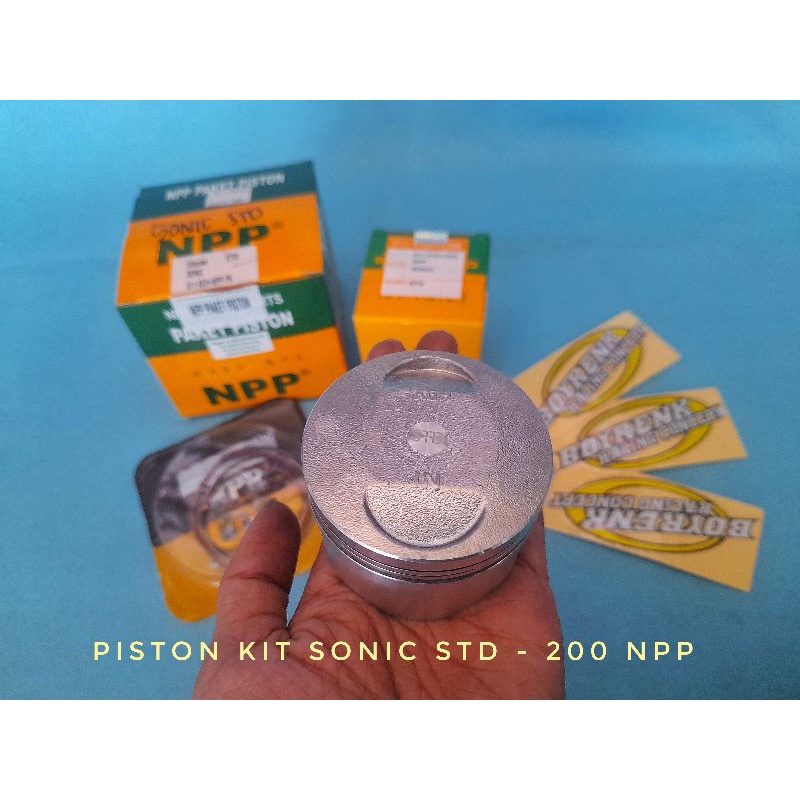 PISTON KIT SEHER SEKER SONIC OVERSIZE STD-50-100-150-200-250-300 PEN 13  NPP  - BOYRENK RACING-1