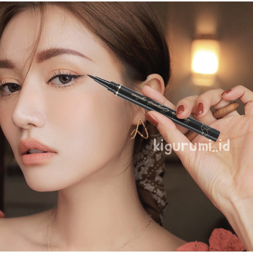 LAMEILA Eyeliner Mata Black Gold Tahan Air Waterproof LA127 808