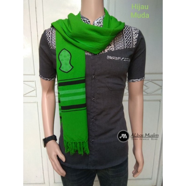 SORBAN KHASMIRE BAHAN ADEM DAN LEMBUT PRIA DEWASA SORBAN RIDA SOLO TERBARU SORBAN SANTRI PANJANG