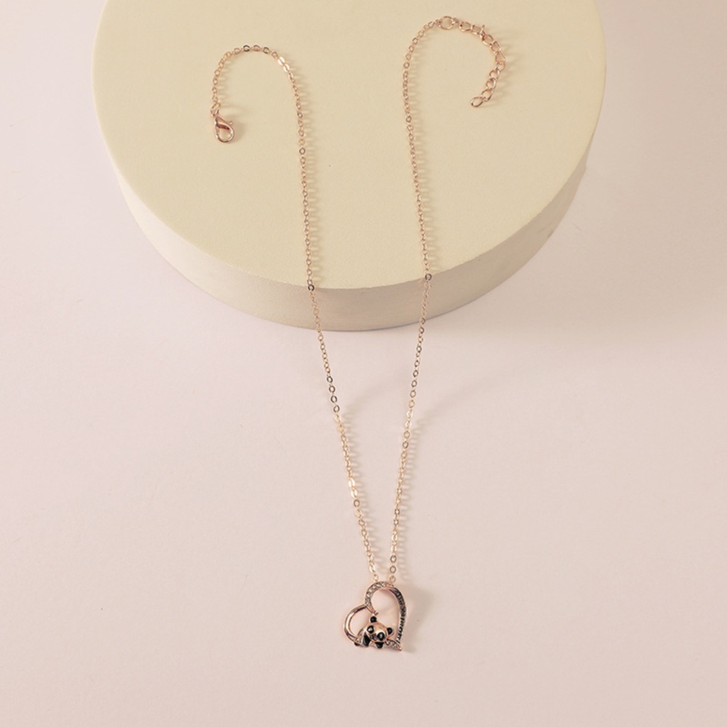 Hu Hu Hu Hu Hu Alat Bantu Pasang Kacamata♡ Kalung Rantai Dengan Liontin Bulat Motif Tulisan I Love You Forever Klasik Untuk Wanita