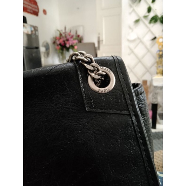 SOLD Tas YSL niki kulit asli silver hardware