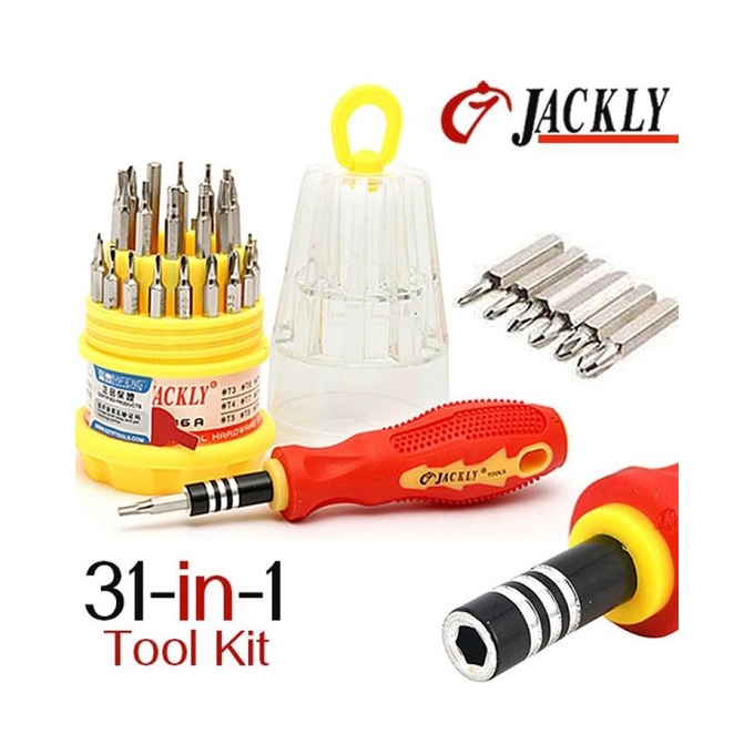 Original JACKLY JK-6036C 31 in 1 Magnetic Screwdriver Set Repair Tool