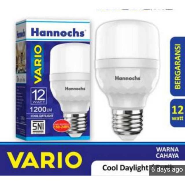 PROMO Lampu LED Hannochs Vario 12 Watt Model Tabung Exclusive